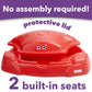 Simplay3 Coastal Crab Fully Assembled Sandbox for Kids, Toddler Outdoor Sand Box with Lid for Playground, Backyard, Ages 1.5 to 5 Years, Made in USA