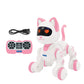 LEXiBOOK, Power Kitty Jr., Remote Control cat to Train, Waddles Like a Real cat, Interactive Eyes, STEM programmable, Rechargeable Battery