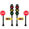 Road Signs, Traffic Lights, Post Box, Building Bricks Play Toys Miniature Traffic City Street Village 36 Piece Educational Learning Gift MOC Hobby