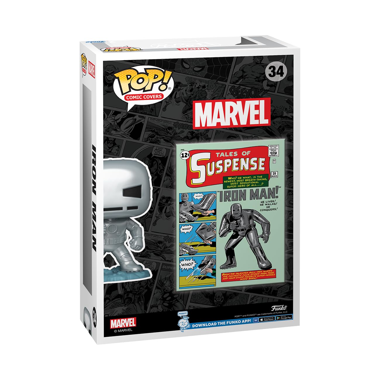 Funko POP! Comic Cover: Marvel - Tales of Suspense #39, Iron Man - Marvel Comics - Collectable Vinyl Figure - Gift Idea - Official Merchandise - for