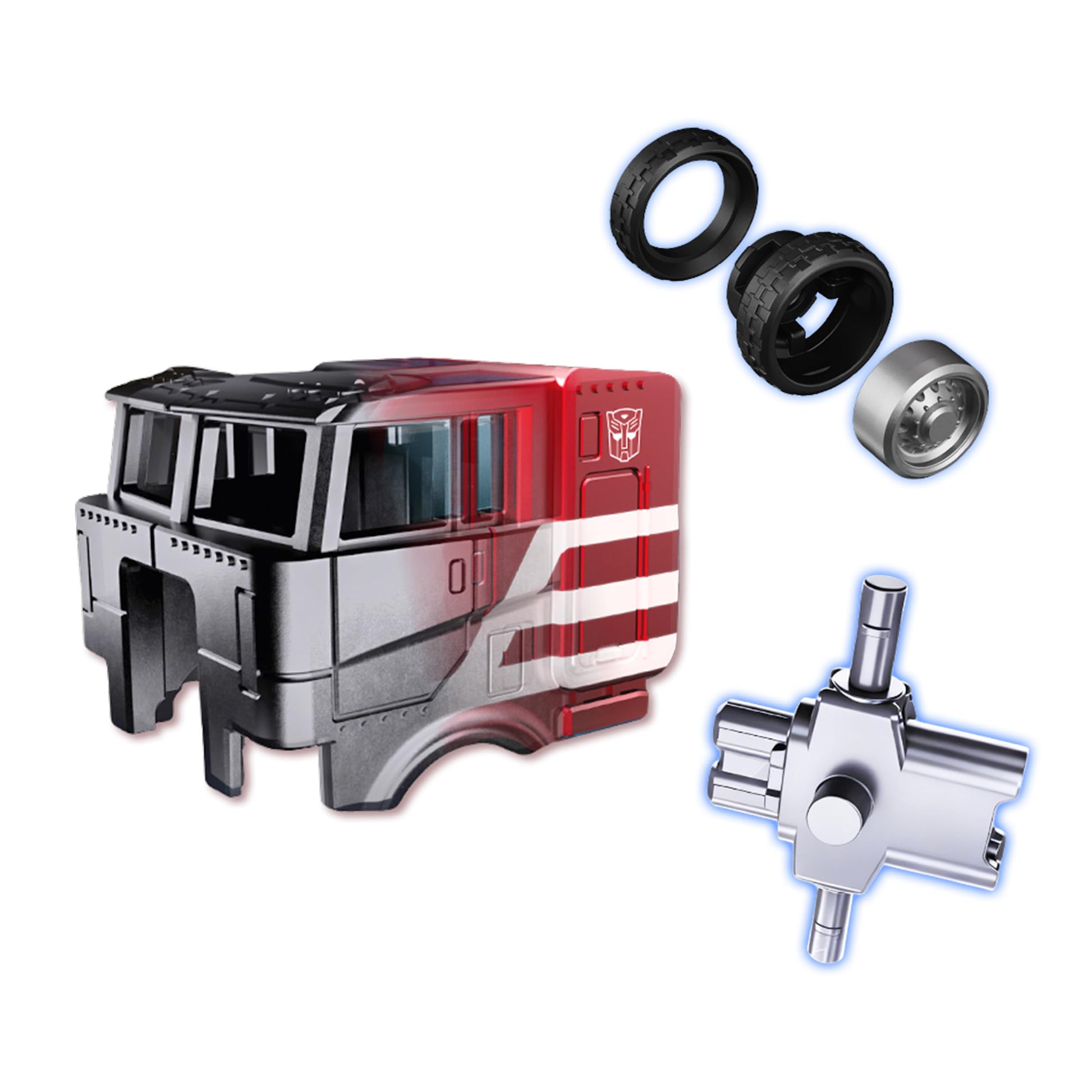 BLOKEES Wheels Transformers, CT01, Optimus Prime Truck Form, Model Kit, Assembly Required, 1/64 Scale, 9+