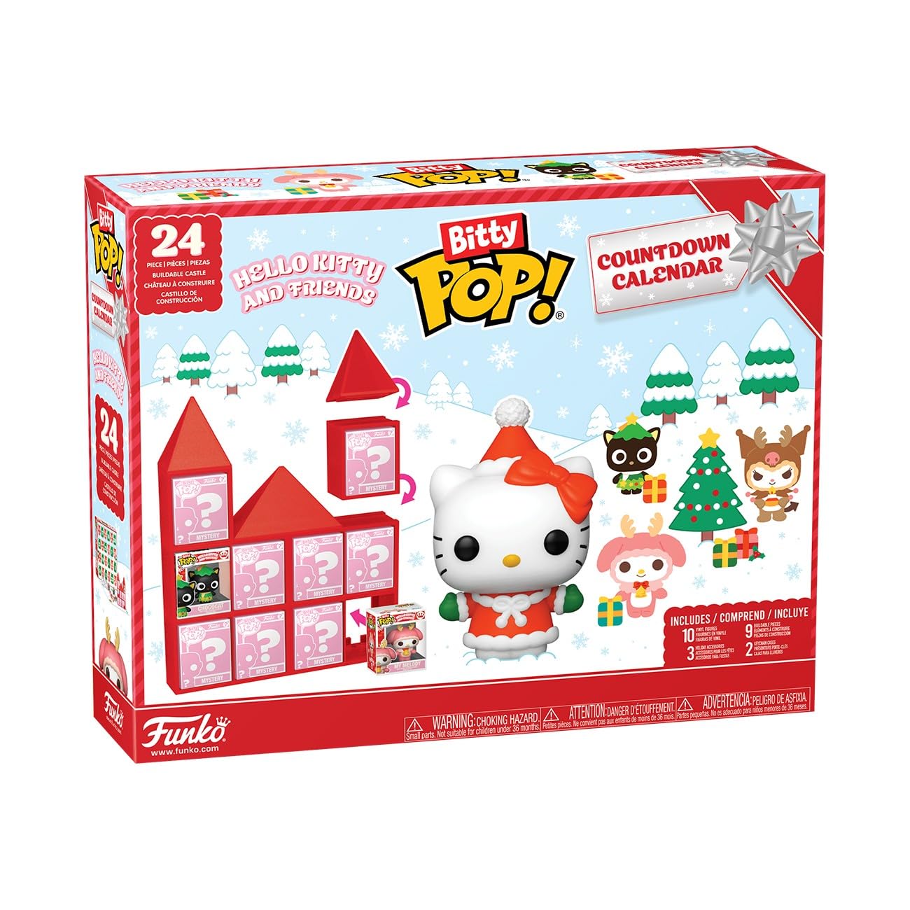 Funko Pop! Bitty Countdown Calendar: Hello Kitty - 24 Days of Surprises - Collectible Vinyl Mini Figures - Mystery Box - Gift Idea - Holiday Present