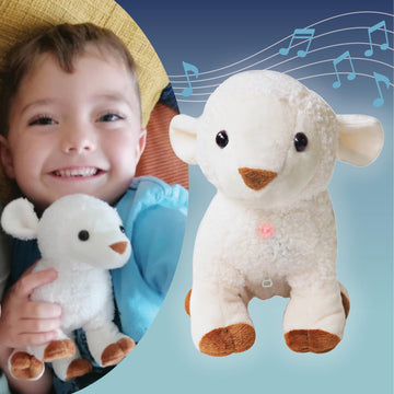 Kulumi My Little Lamb - Singing Lamb w/Audio Bible, Stories and Songs (3+), Musical Stuffed Animal for Baby - Christian Toy for Children to Help Sleep