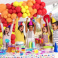 Red Yellow Orange Balloon Garland Arch Kit, 122PCS Orange Yellow Red Balloons for Fire Truck Theme Birthday Wedding Baby Bridal Shower Graduation