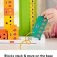 Fisher-Price Preschool Learning Toy Adding Alligator Counting Activity with 10 Stacking Blocks for Kids Ages 3+ Years