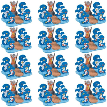 Fun Express 3D Floating Parting of the Red Sea Craft Kit - 6 3/4' x 3 3/4' | Foam - Multicolor | Pack of 12