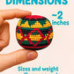 Funny Guy Mugs Footbag Balls 3 Pack Handmade Crocheted Kick Toss Balls from Guatemala Assorted Patterns Rasta