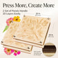 DIY Gift Kits Flower Press Kit - 20 Layers - 2 Sets of 10x10 Inch Wooden Panels - Easy Dried Flower Crafting and Preservation - Adult Beginner Gift
