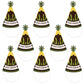 Big Dot of Happiness Sasquatch Crossing - Cone Happy Birthday Party Hats for Kids and Adults - Set of 8 (Standard Size)