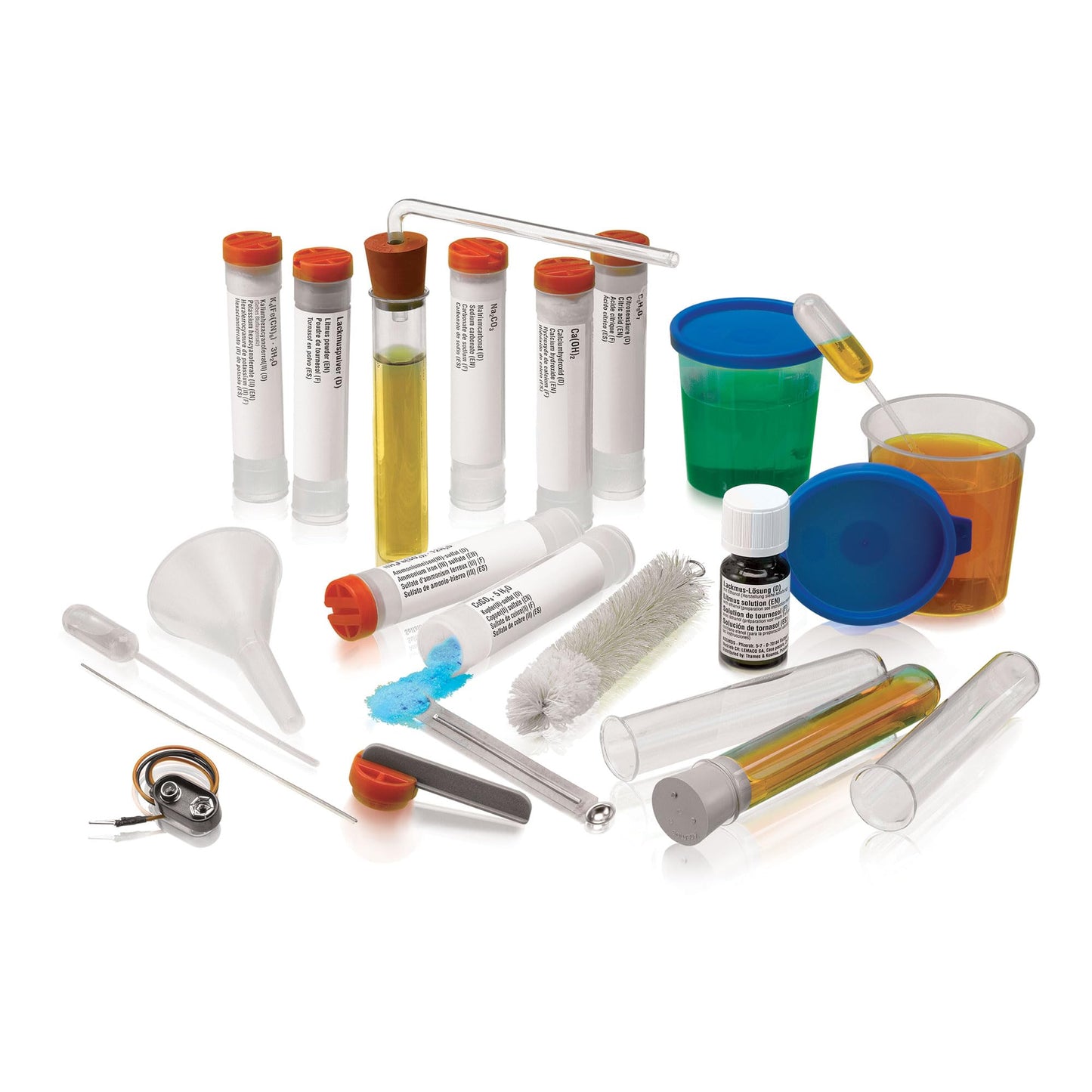 Thames & Kosmos Chem C1000 (V 2.0) Beginner Chemistry Set | 125 Experiments, 80-Page Full-Color Lab Manual, Real Lab Equipment & 7 Chemicals |