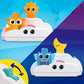 MEGA BLOKS Fisher-Price Toddler Building Blocks Toy, Rise & Snooze Night Light with 30 Pieces, Sound and Light Effects, Star Projector, Ages 1+ Years