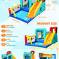 Whubefy 14-in-1 Bounce House for Kids with Ball Pit & Rabbit Ears Obstacle