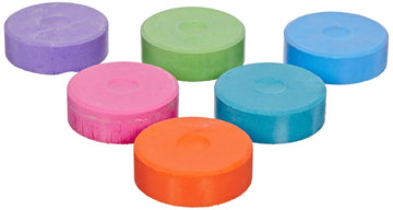 Jack Richeson Solid Large Tempera Cakes Secondary Colors Refill 6-Pack, Ideal for Classroom Use, Mixable Opaque Watercolor Tempera Cake Pucks