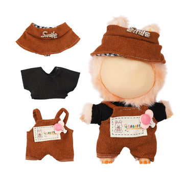 17cm Doll Clothing Set, 2-Piece/3-Piece Fashionable Outfits, Cute Doll Costumes for Collectors, Adorable Stylish,Doll Clothing Accessories (Denim