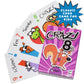 Regal Games Crazy 8's Card Game for Kids 4 5 6 7 8+ | Funny Travel Board Playing Game for Families (1 Pack)