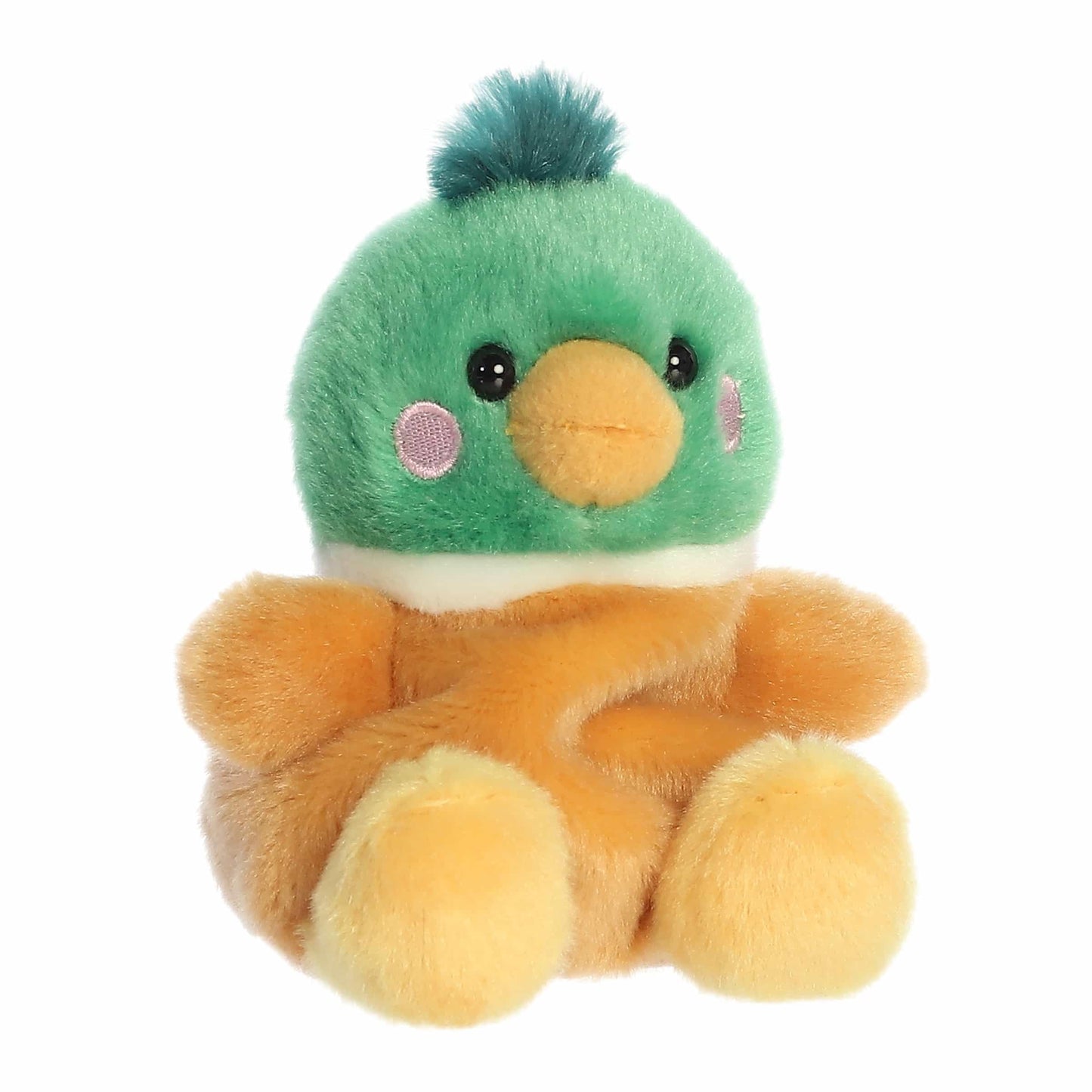 Aurora® Adorable Palm Pals™ Puddles Mallard Duck™ Stuffed Animal - Fun Collectible Plush for Kids and Adult Collectors - Perfect for Decorating Rooms