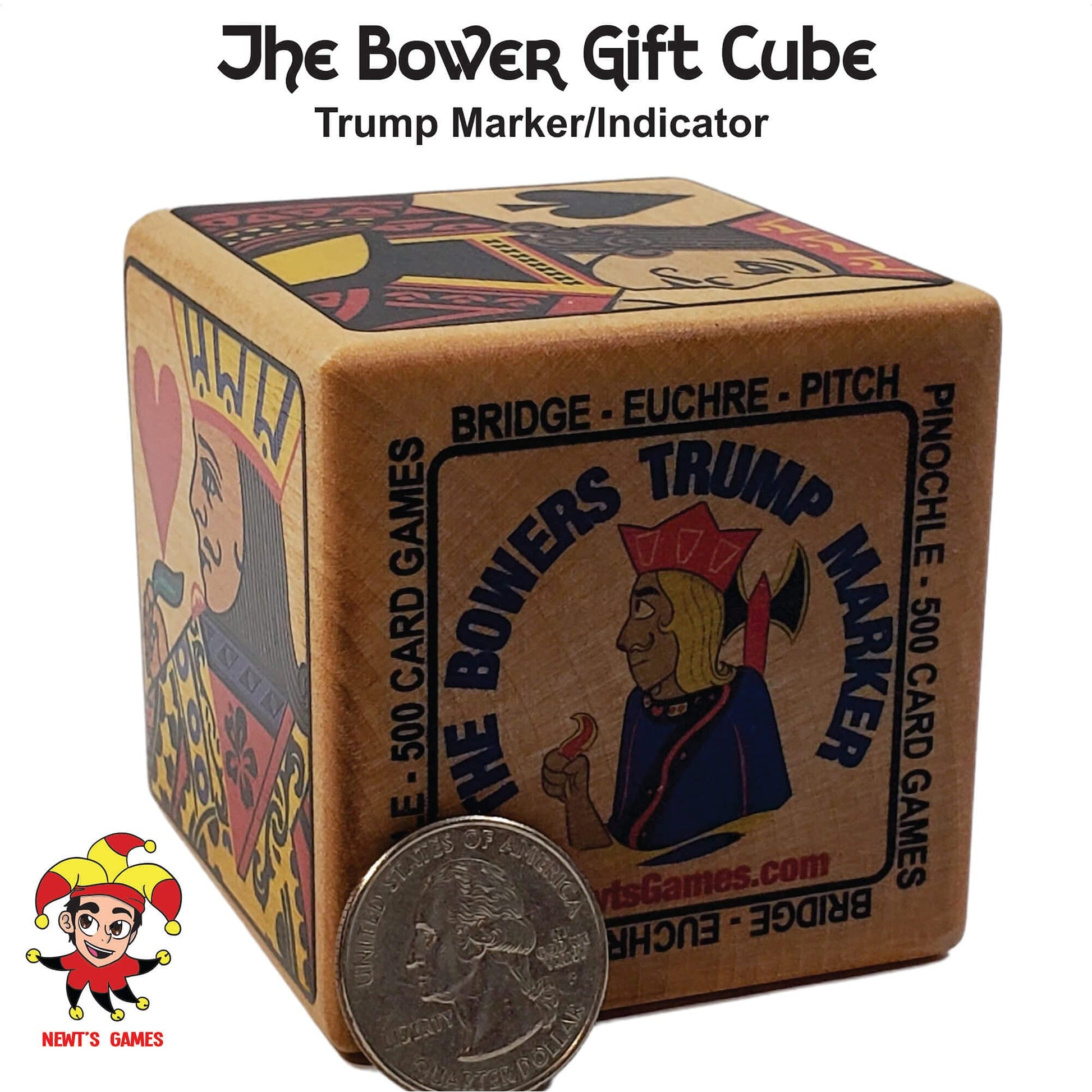 Newt's Playing Cards The Bowers Deluxe Trump Marker/Indicator - Gift Cube