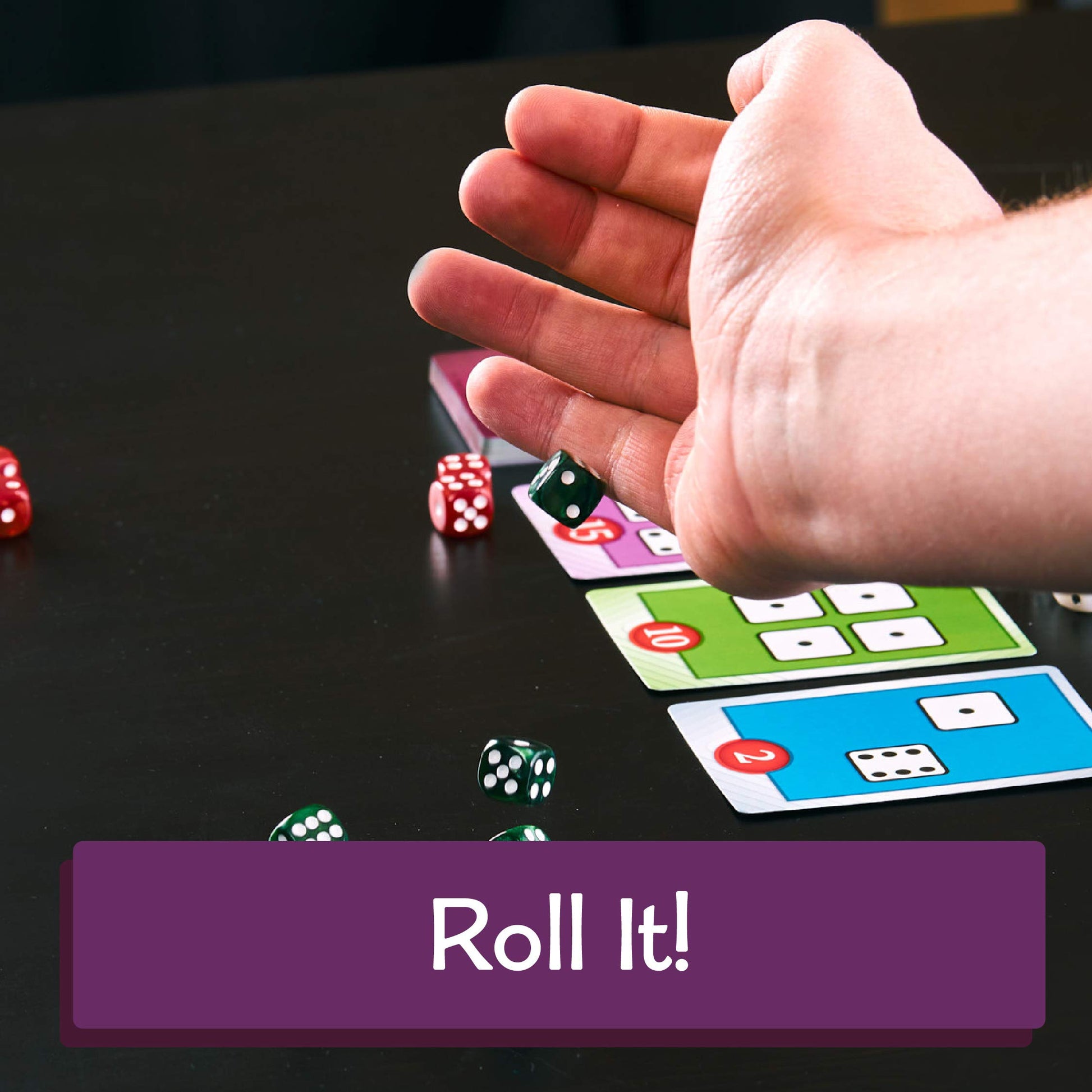 Calliope Roll for It! - Fast Dice Rolling Game of Luck & Strategy for 2-4 Players Ages 8+ | Quick Family Board Game Night Fun - Purple Edition