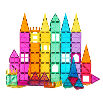 NEOFORMERS STEM Magnetic Tiles 70PCS Educational Toys for Kids Ages 3-8, Montessori Sensory Magnet Blocks for Toddlers, Classroom & Home Construction