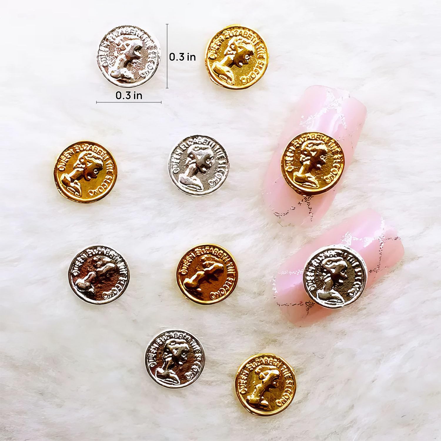 XRI XURUOYI Gold Coins 25 Pcs Miniature 1:6 Scale Metal Coin - St Patrick Leprechaun, Pirate Treasure, Dollhouse Coins (25 Gold Coins)