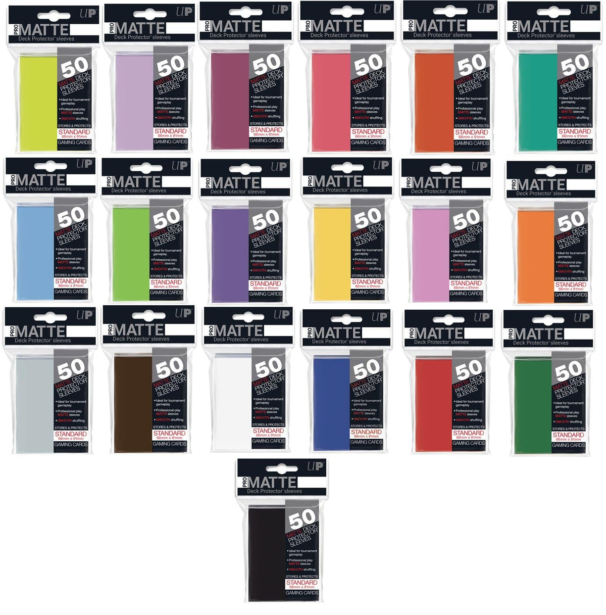 Ultra Pro Standard PRO-Matte Deck Protectors for Pokemon & Magic - Aqua (50 ct.)