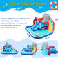 Wesoky Bounce House Water Slide for Kids, 10 in 1 Big Waterslide Inflatable Water Park with Splash Pool Long Slide Sprinkler Blower, Blow up Water