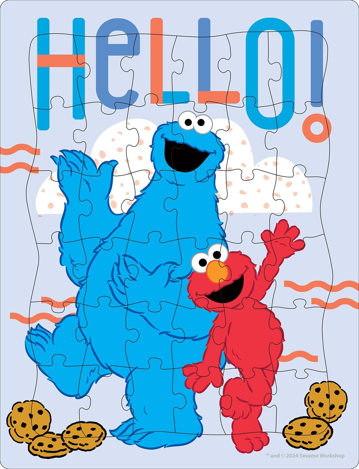 Buffalo Games - Sesame - 4 Pack, 12-48 Piece Puzzles for Kids Ages 4+