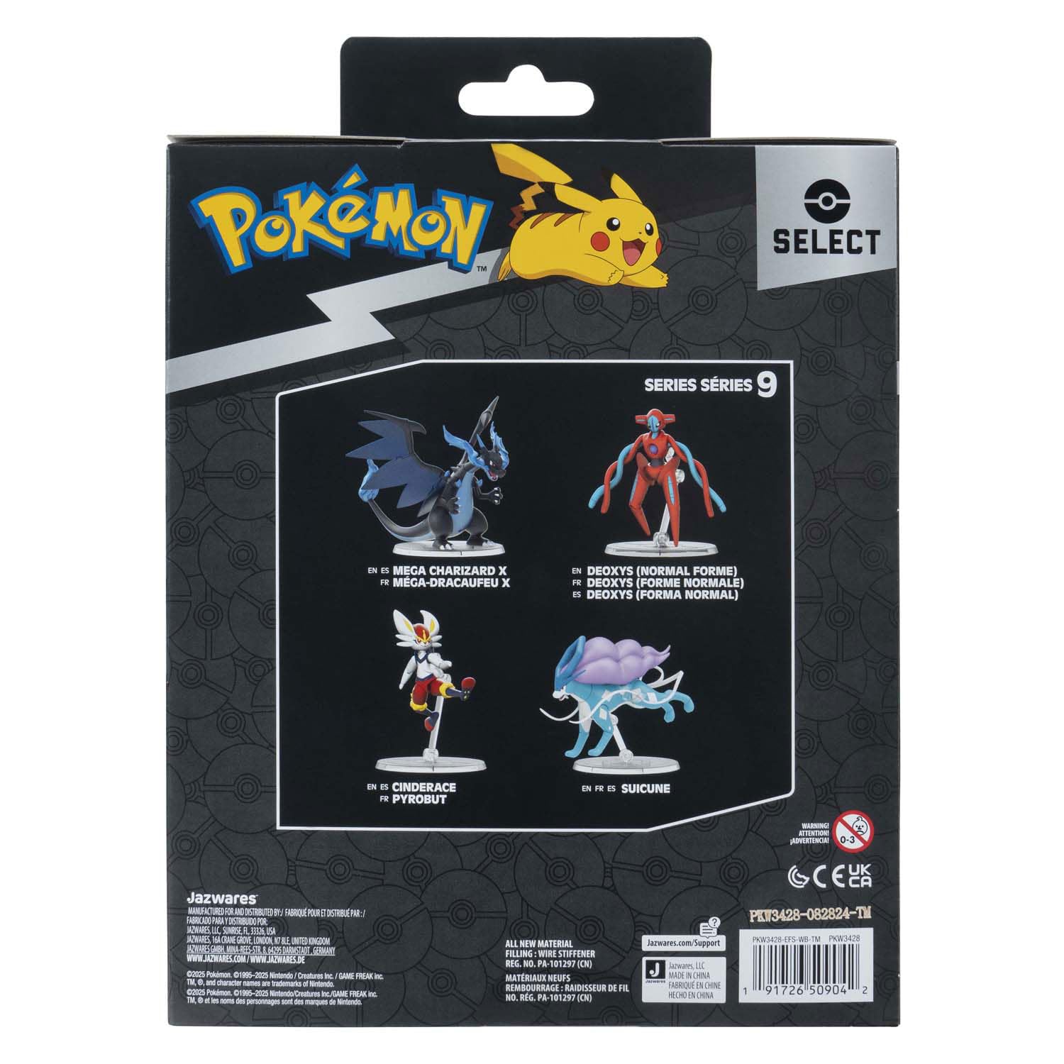 Pokémon Select Mega Charizard X - 6-Inch Super-Articulated Figure with 15 Plus Points of Articulation