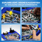 Playz Electrical Circuit Board Engineering Kit for Kids with 25+ STEM Projects Teaching Electricity, Voltage, Currents, Resistance, & Magnetic Science