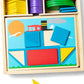 Melissa & Doug Beginner Wooden Pattern Blocks Educational Toy (5 Double-Sided Scenes and 30 Shapes, Great Gift for Girls and Boys - Best for 3, 4, and