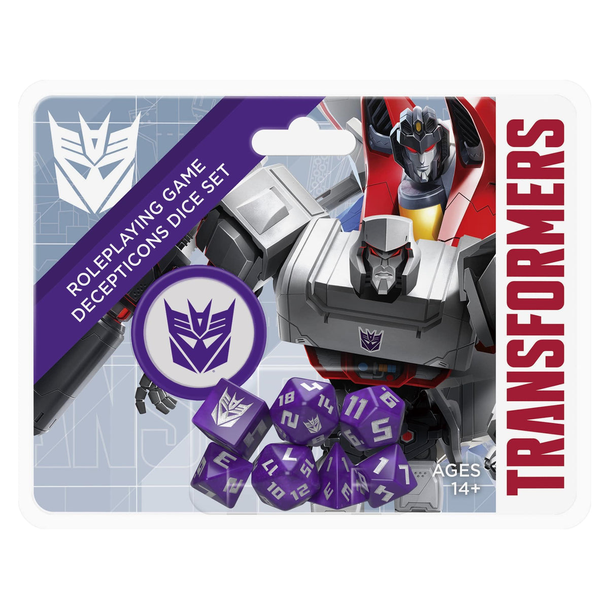 Renegade Game Studios Transformers RPG Decepticon Dice Set - 8 Piece Set