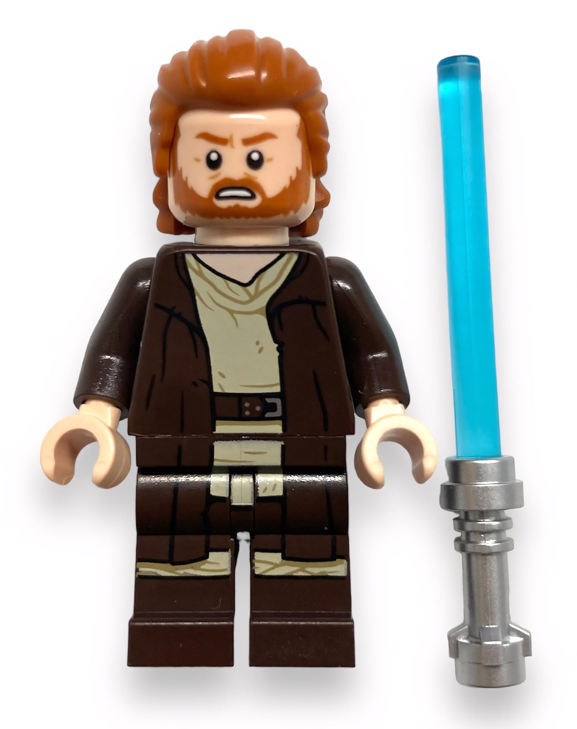 LEGO Star Wars: OBI Wan Kenobi Minifigure with Lightsaber and Black Cape