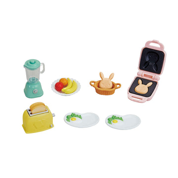 Calico Critters - Breakfast Playset - Dollhouse Furniture & Accessories - Kids Pretend Play Toy, Miniature Dollhouse Food & Accessories Set, Ages 3+