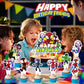 25pcs Spider and His Friends Cake Decorations with 24pcs Cupcake Toppers, 1pcs Cake Topper for Wrestling Birthday Party Supplies