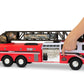 Mighty Fleet Titans 29" Jumbo Toy Fire Truck - Realistic Flashing Lights, Siren Sounds & Extendable Rotating Ladder - Durable, Interactive Vehicle Toy