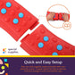 Special Supplies Wavy Circle Balance Beams Stepping Stones for Kids, 8 Pc. Set, Non-Slip Textured Surface and Slip Resistant Floor Rubber Edges