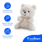The Petting Zoo Polar Bear Stuffed Animal Plushie, Gifts for Kids, Nuggetz Wildlife Animals, Bear Panda Plush Toy, 6 inches