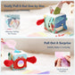 Soft Fabric Tissue Box Toy for 6-12 Months Baby - Sensory Development Toy for Tummy Time, Crinkle Paper & Safety Mirror (Infant Sensory Toy)
