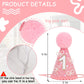 MAMUXI Pearl Bow Pink 1st Birthday Hat - Sweet One Birthday Party Decorations, Bling Bling Pink Hat Photo Props, Little Princess First Party
