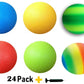 Toys+ 24 Pack 8.5 Inch Playground Balls (Red,Blue,Green,Yellow,Rainbow, Green/Swish