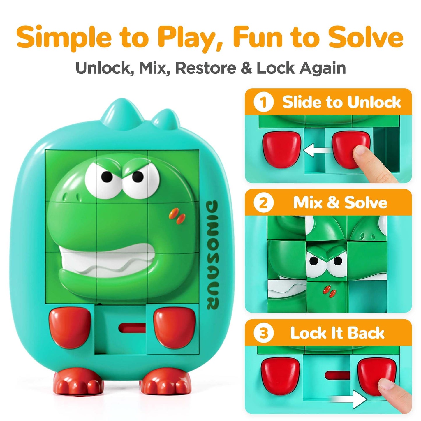 iPlay, iLearn Toddler Slide Puzzle Game, Logic Puzzle Toys for Kids Age 5-7