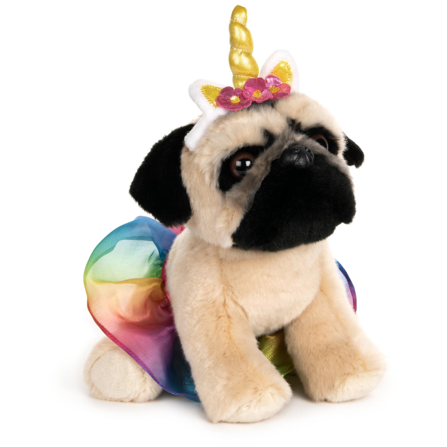 GUND Doug The Pug Unicorn Tutu, Premium Plush Dog Stuffed Animal for Ages 1 and Up, 9"