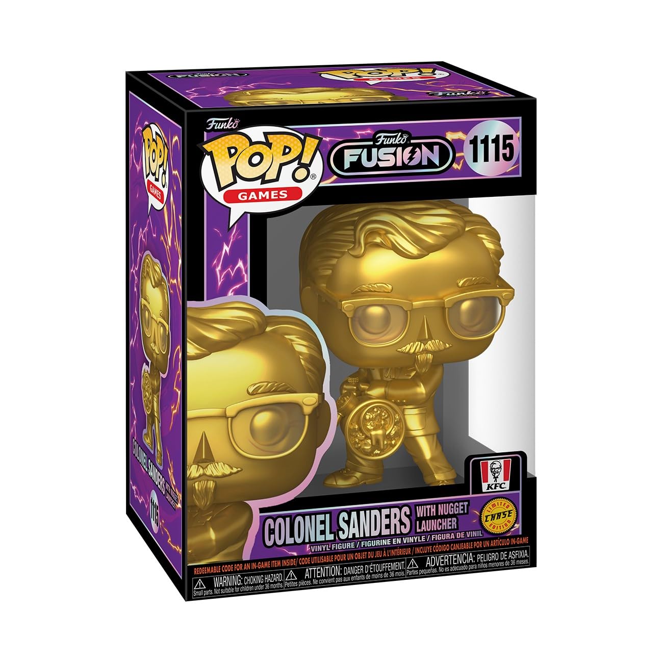 Funko Pop! Ad Icons: Fusion - Colonel Sanders - 1/6 Odds for Rare Chase Variant Fusion - Collectable Vinyl Figure - Gift Idea - Official Merchandise