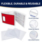 Wetrxily Mahjong Card Sleeves, 4 Pack Clear Protective Covers for Large Size American Mahjong Score Cards, Fits 6 1/8" x 4 3/4",Easy to Insert and