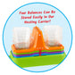 hand2mind Colorful Nestable Bucket Balance, Clear Double Bucket Balance Scale for Liquids and Solids, Easy to Assemble Kids Scale, Space Saving