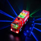 Zetz Brands Fire Truck Toy for Boys, Girls, Kids, w/ 4D LED Lights, Toddlers - Age 3+ Fire Engine Push Toy Car for Little Fireman Real Firetruck Siren