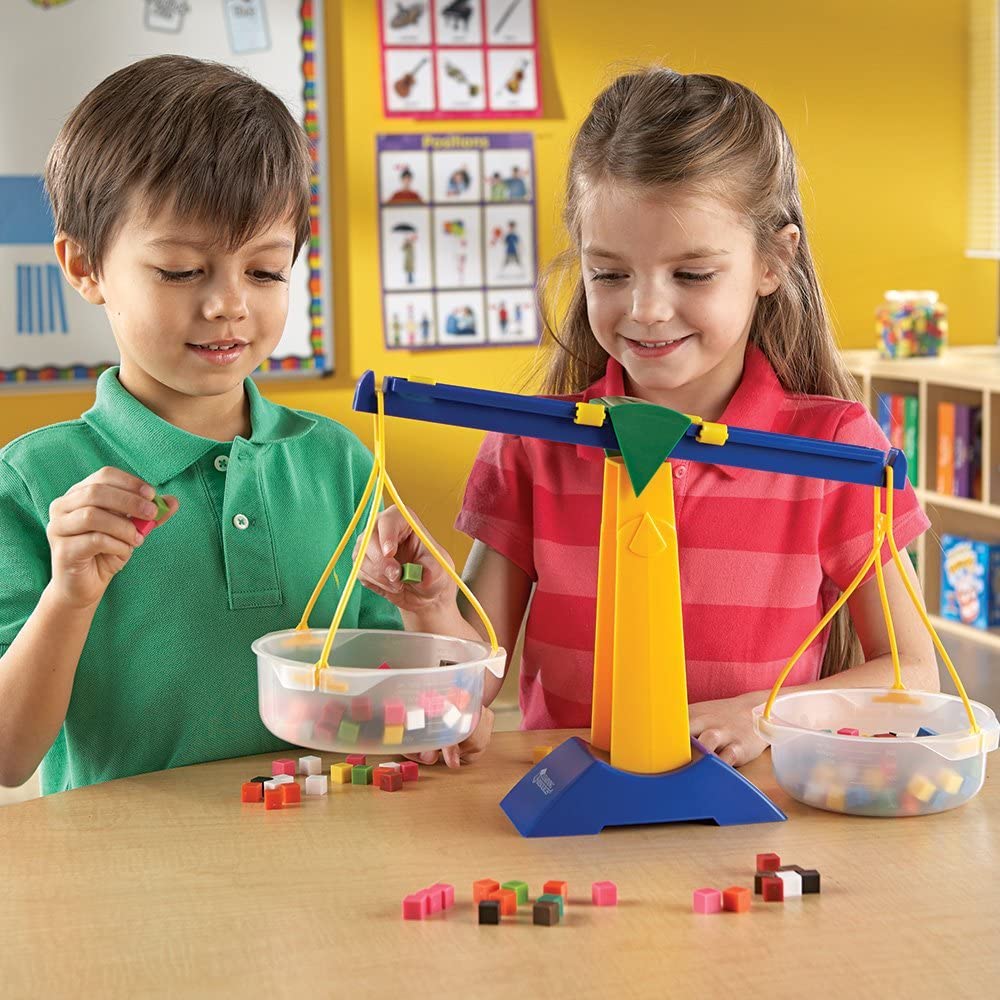Learning Resources Pan Balance Jr - Ages 5+ Science Class Experiments, Measurement Tool, Balance for Kids