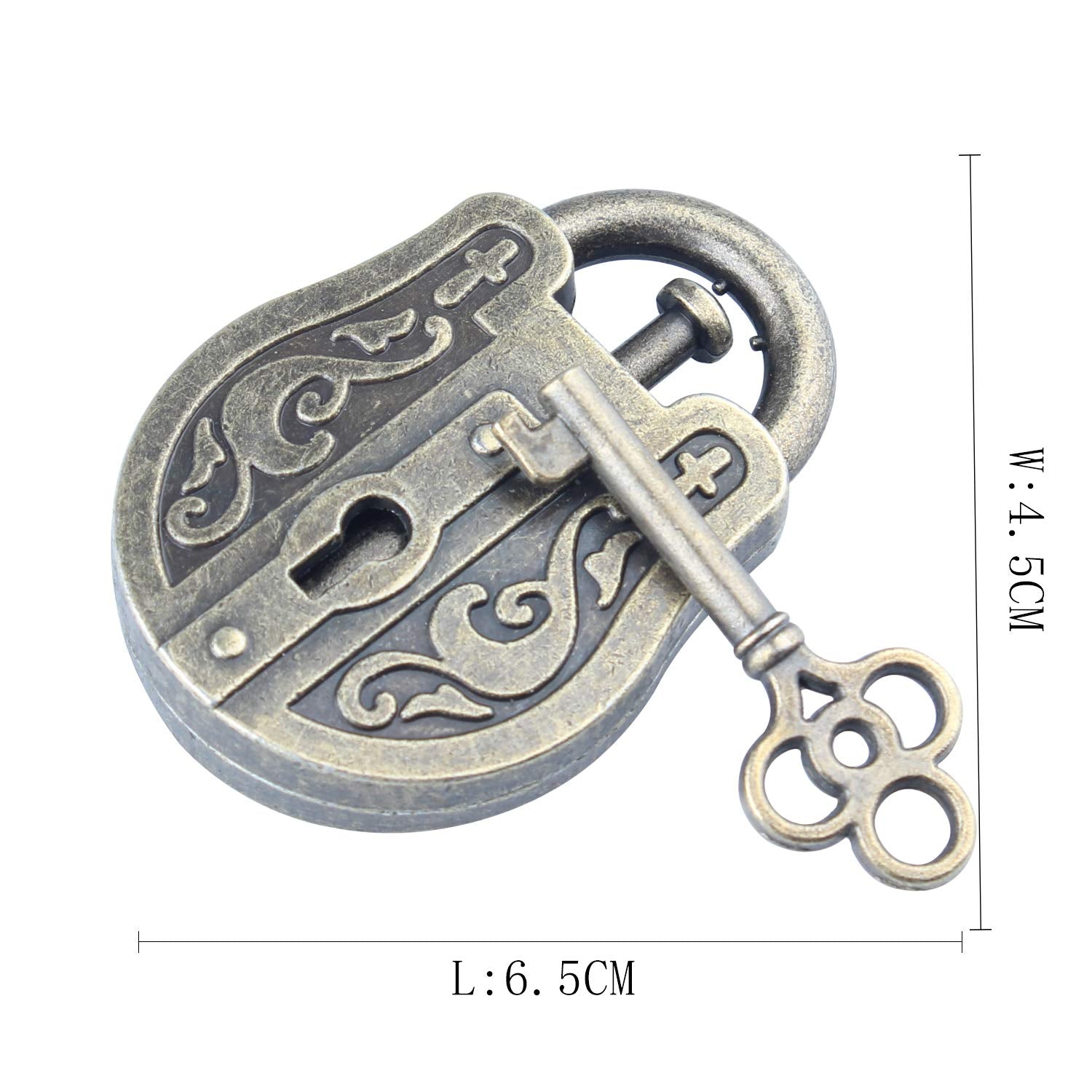 Brain Teaser Puzzle for Adults Puzzles Metal Hole Lock Adult Educational Toy Jigsaw IQ Puzzle (Blue)