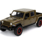 Jada Just Trucks 1:24 2020 Jeep Gladiator Die-cast Car Brown with Tire Rack, Toys for Kids and Adults