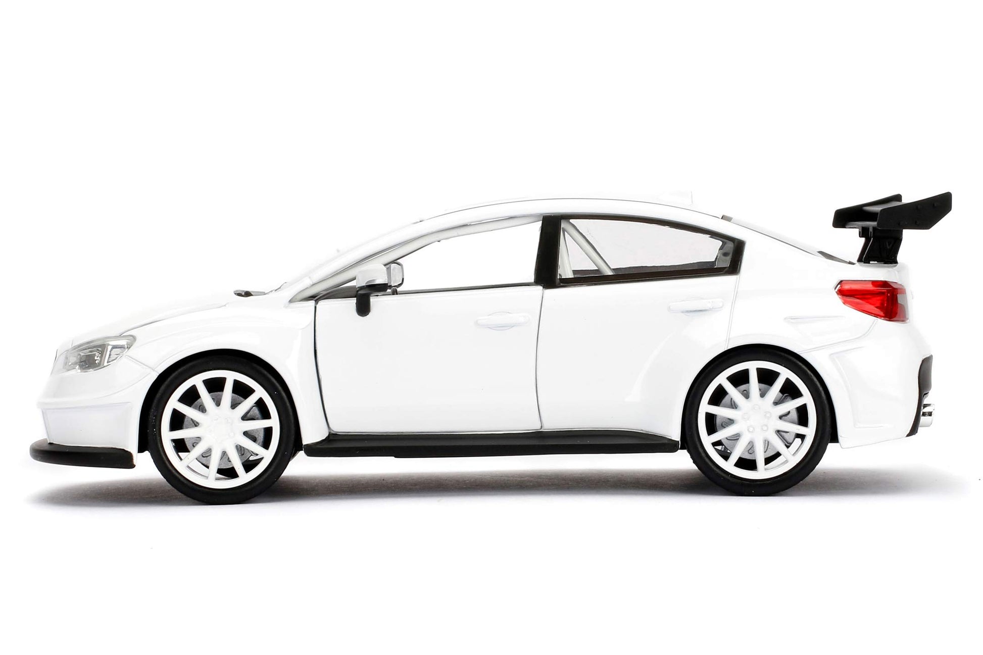 Jada Toys Fast & Furious 1:24 Mr. Little Nobody's Subaru WRX STI Die-cast Car, toys for kids and adults, White (98296)